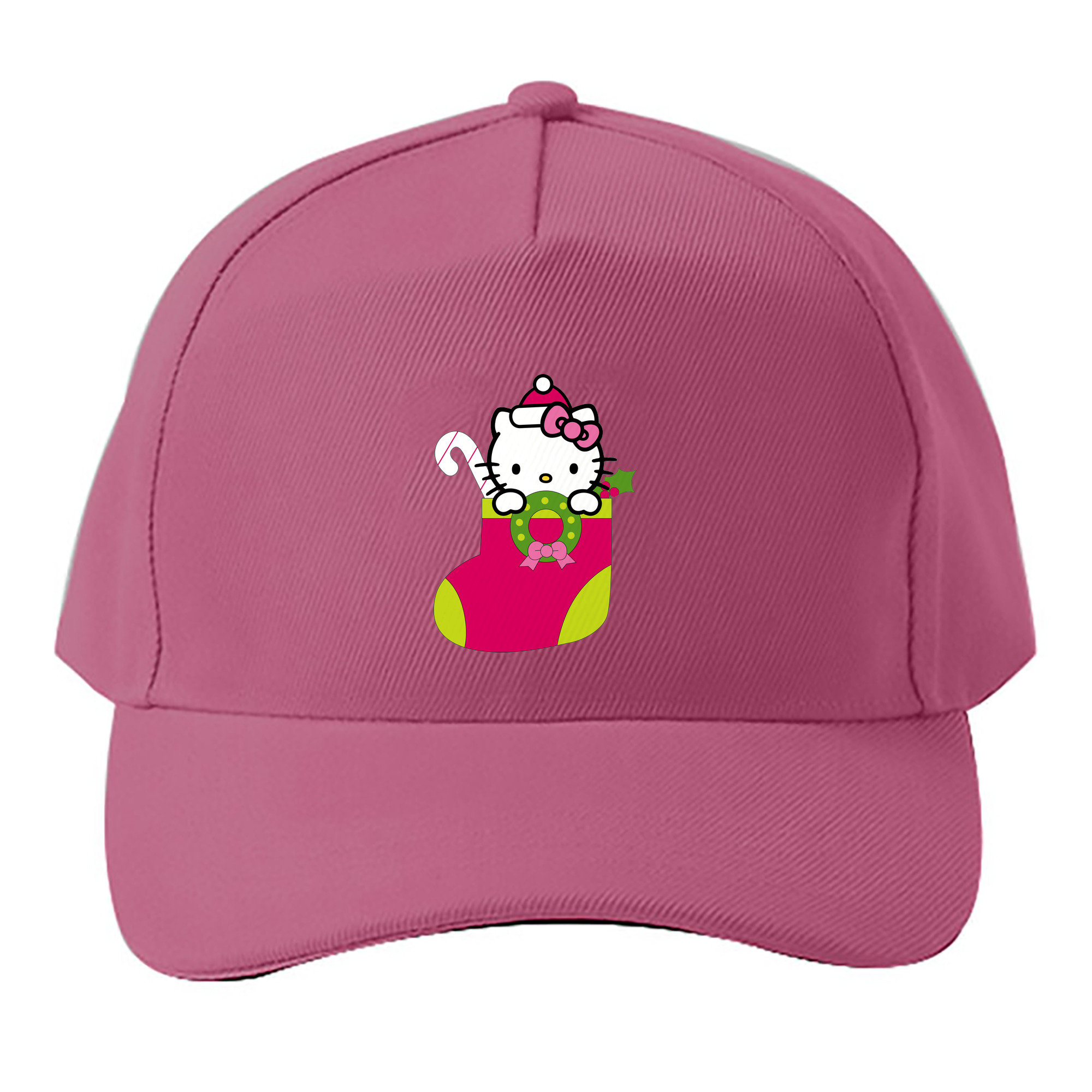 （画像用） Hello Kitty ハローキティ ベースボールキャップ 綿100％ 男女兼用 帽子 スポーツ